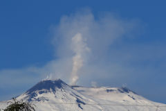 Mount Etna at the first day of 2017 in Sicily, Italy
