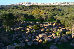 At the historic site of the Valley of Temples in Agrigent, Sicily, Italy