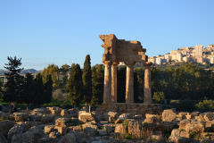 At the historic site of the Valley of Temples in Agrigent, Sicily, Italy