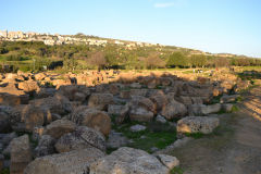 At the historic site of the Valley of Temples in Agrigent, Sicily, Italy