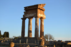 At the historic site of the Valley of Temples in Agrigent, Sicily, Italy