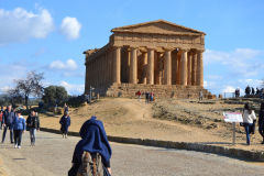 At the historic site of the Valley of Temples in Agrigent, Sicily, Italy