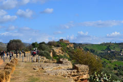 At the historic site of the Valley of Temples in Agrigent, Sicily, Italy