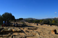 At the historic site of the Valley of Temples in Agrigent, Sicily, Italy