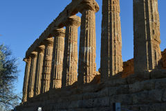 At the historic site of the Valley of Temples in Agrigent, Sicily, Italy