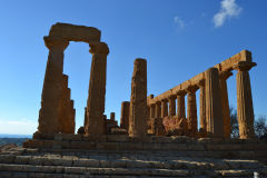 At the historic site of the Valley of Temples in Agrigent, Sicily, Italy