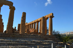 At the historic site of the Valley of Temples in Agrigent, Sicily, Italy