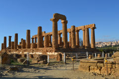 At the historic site of the Valley of Temples in Agrigent, Sicily, Italy