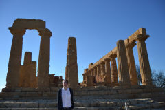 At the historic site of the Valley of Temples in Agrigent, Sicily, Italy