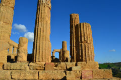 At the historic site of the Valley of Temples in Agrigent, Sicily, Italy