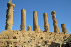 At the historic site of the Valley of Temples in Agrigent, Sicily, Italy