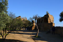 At the historic site of the Valley of Temples in Agrigent, Sicily, Italy