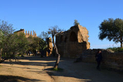 At the historic site of the Valley of Temples in Agrigent, Sicily, Italy