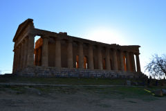 At the historic site of the Valley of Temples in Agrigent, Sicily, Italy