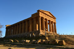 At the historic site of the Valley of Temples in Agrigent, Sicily, Italy