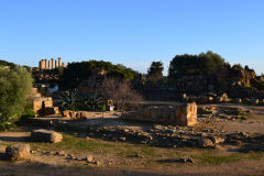 At the historic site of the Valley of Temples in Agrigent, Sicily, Italy