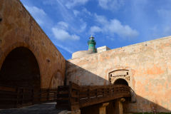 Views inside the Ortygia Castle in Syracuse, Sicily, Italy