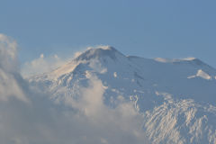 Mount Etna taken from the terrace of our house in Sicily, Italy