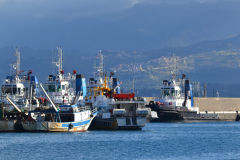 At the harbour of Milazzo, waiting for the ferry to Lipari Island