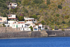 A view of Lipari Island, one of the Aeolian Islands in the Tyrrhenian Sea, Italy