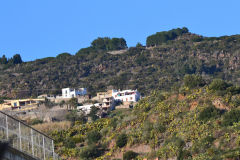 A view of Lipari Island, one of the Aeolian Islands in the Tyrrhenian Sea, Italy