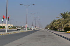 Landscape at the Arabian Sea in the United Arab Emirates