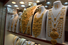 Gold at the Gold Market (Souk) in Dubai, United Arab Emirates