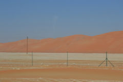 Landscape in the Rub al-Chali near the border of Oman in the United Arab Emirates