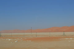 Landscape in the Rub al-Chali near the border of Oman in the United Arab Emirates