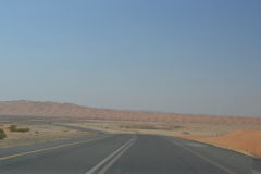 Landscape in the Rub al-Chali near the border of Oman in the United Arab Emirates