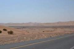 Landscape in the Rub al-Chali near the border of Oman in the United Arab Emirates