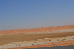 Landscape in the Rub al-Chali near the border of Oman in the United Arab Emirates