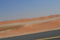 Landscape in the Rub al-Chali near the border of Oman in the United Arab Emirates