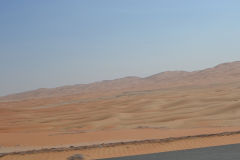 Landscape in the Rub al-Chali near the border of Oman in the United Arab Emirates