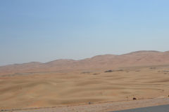 Landscape in the Rub al-Chali near the border of Oman in the United Arab Emirates