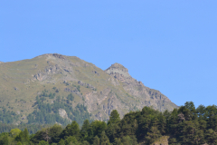 Italian Alps scenery on a hike to the Mount Falinere near Buisson, Italy