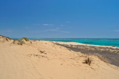 Quad driving at the coast of Coral Bay, Western Australia