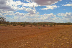 Landscape in the Outback between Coral Bay and Tom Price in Western Australia