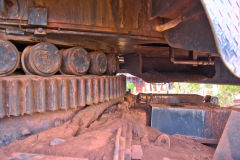 Old mining equipment in Newman, Western Australia