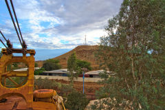 Old mining equipment in Newman, Western Australia