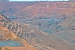 At BHP Billiton Mount Whaleback iron ore mine in Newman, Western Australia