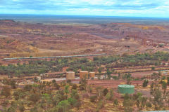 At BHP Billiton Mount Whaleback iron ore mine in Newman, Western Australia