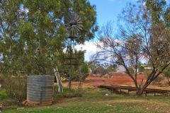 View of the town of Meekatharra in Western Australia