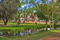 View of the town of Meekatharra in Western Australia