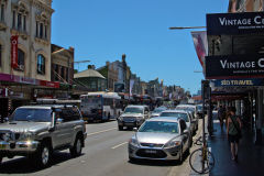Traffic jam in Newtown, Sydney, Australia