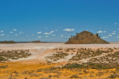 View of Lake Ballard and Inside Australia art in Western Australia