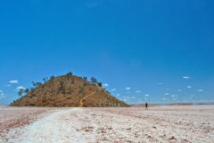 View of Lake Ballard and Inside Australia art in Western Australia