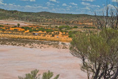 View of Lake Ballard and Inside Australia art in Western Australia