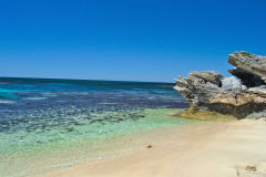 Beach scene at Little Parakeet Bay, Western Australia