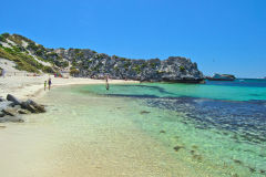 Beach scene at Little Parakeet Bay, Western Australia